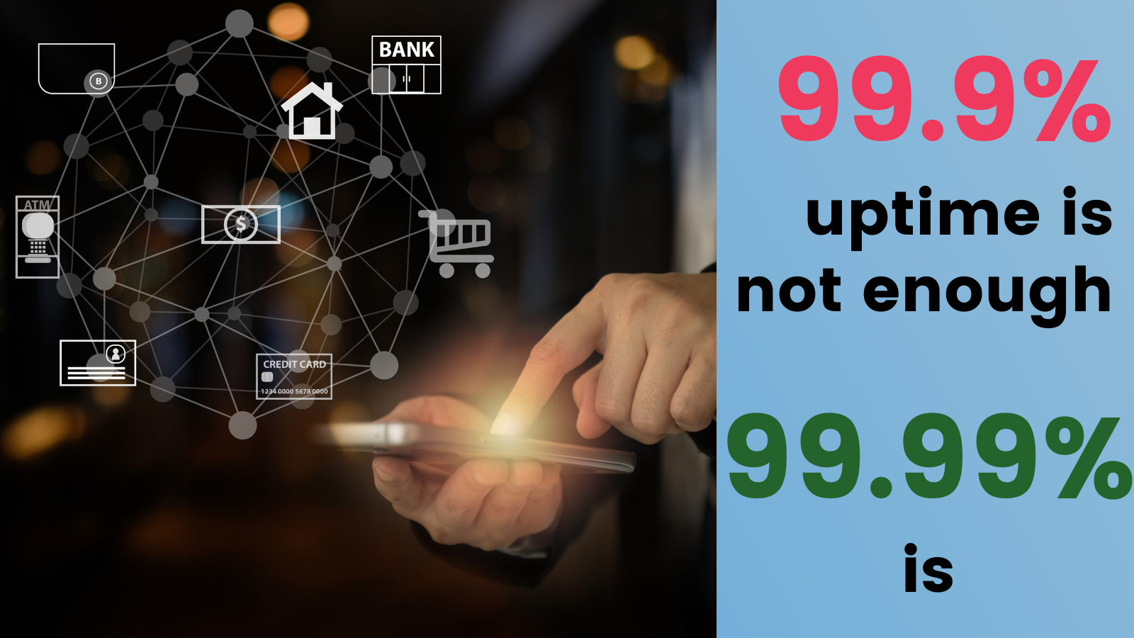 99.9% uptime is not enough, 99.99% is